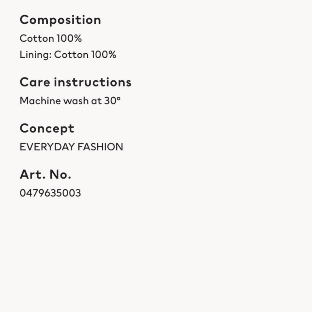 026 H&M Conscious Collection Cotton Hole-Embroider - Picture 5 of 8